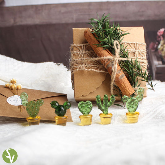 Mini Colorful Glass Plant Set | Versatile Colorful Glass Mini Plant | Gifts Set