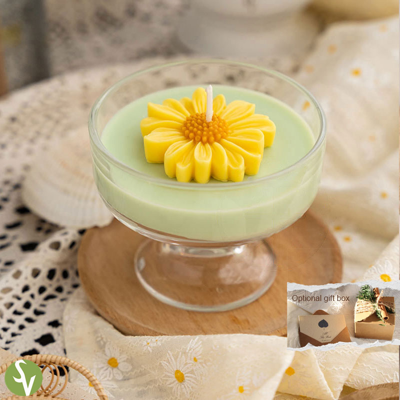 Handmade Candle | Gift set | "Childlike Joy" Daisy Aromatherapy Candle Set