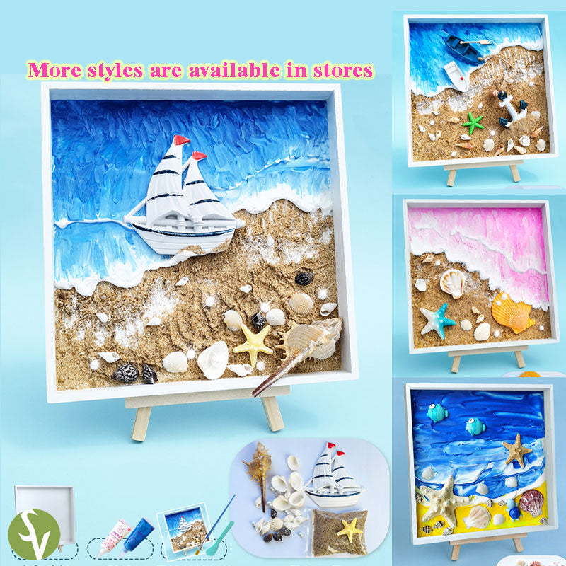 Coastal theme Mosaic Art DIY Kit Mosaic Tray Fun crafting activity