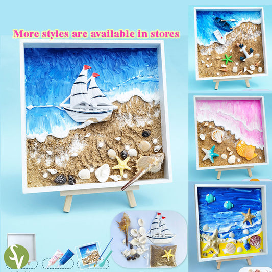 Coastal theme Mosaic Art DIY Kit Mosaic Tray Fun crafting activity