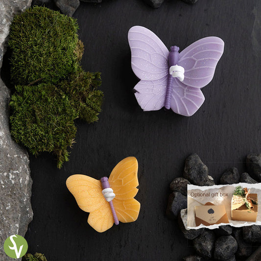 Handmade Soy Wax Candle | Gift Idea | "Dreams in Flight" Butterfly Shaped Aromatherapy Candle Set