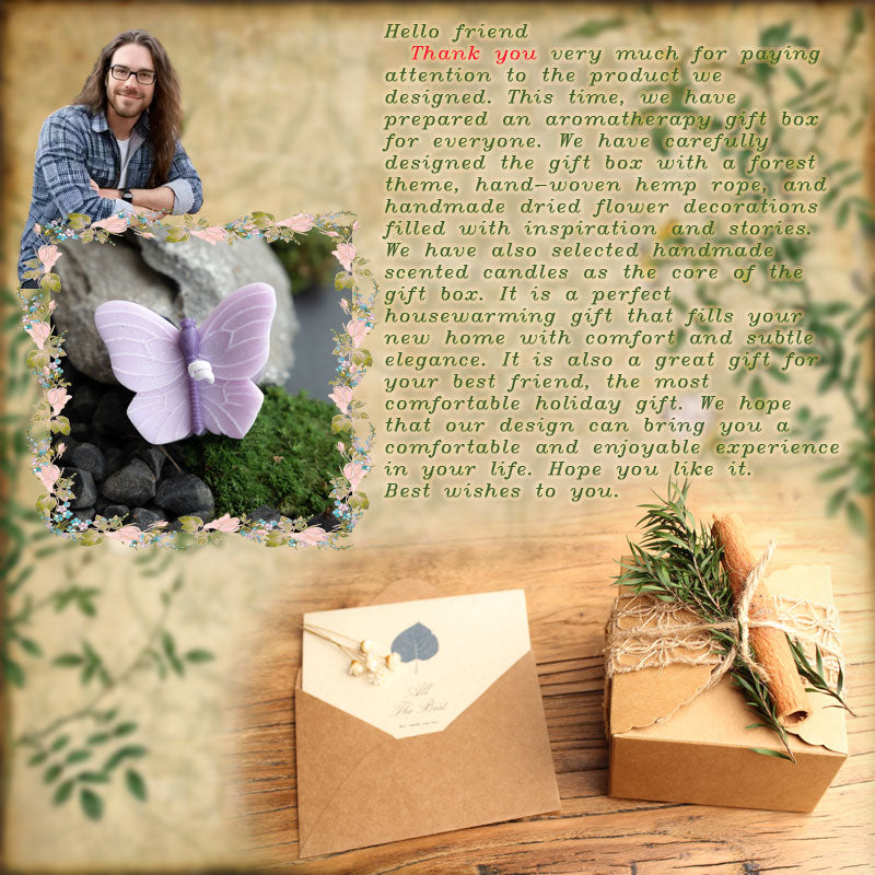 Handmade Soy Wax Candle | Gift Idea | "Dreams in Flight" Butterfly Shaped Aromatherapy Candle Set