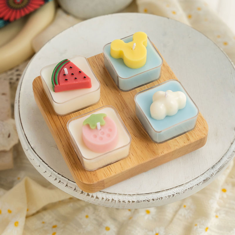 Scented Tea Light Candles | Gift Set | Elegant Square Tealight Gift Box