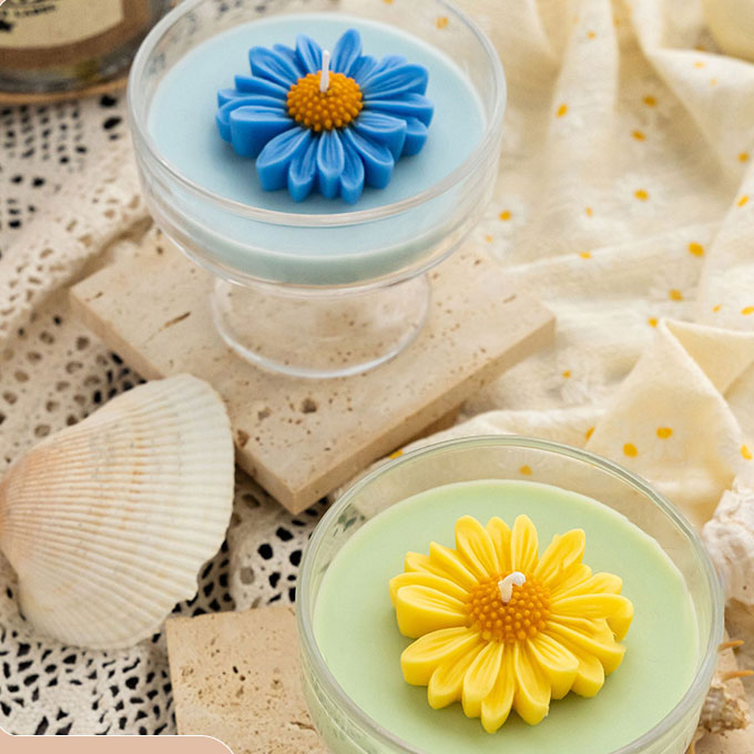 Handmade Candle | Gift set | "Childlike Joy" Daisy Aromatherapy Candle Set