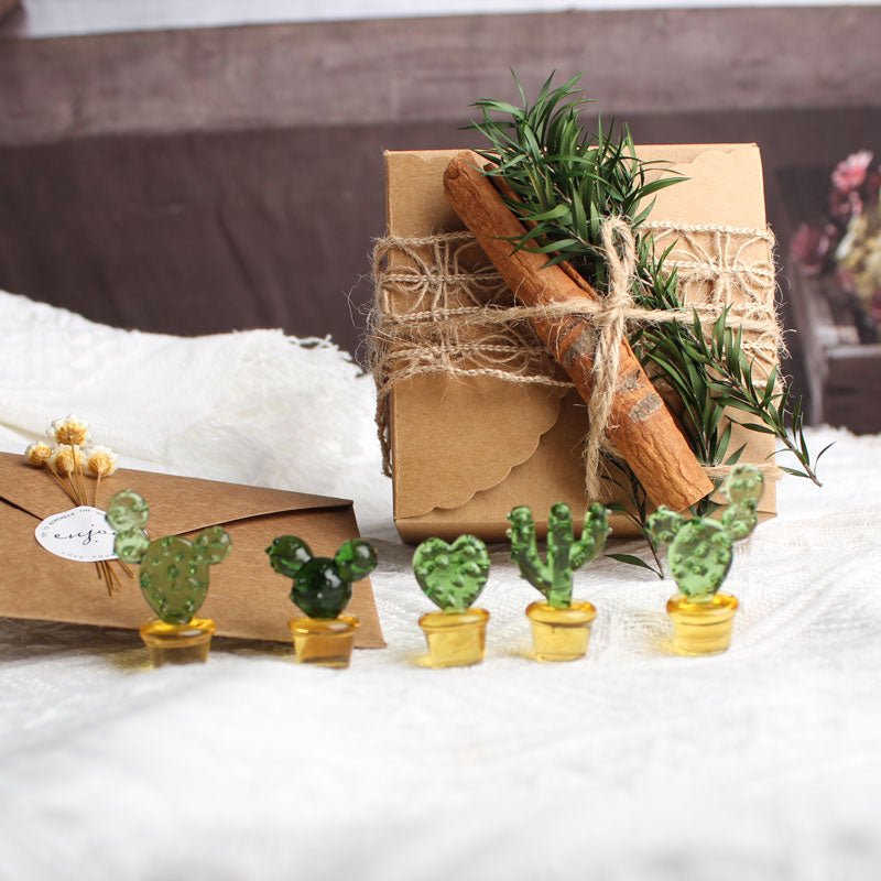 Mini Colorful Glass Plant Set | Versatile Colorful Glass Mini Plant | Gifts Set