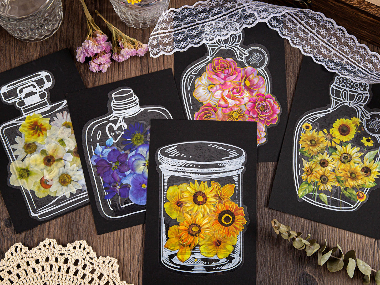 Floral Bookmark DIY kit Flower Press Resin Vase Bookmark Gift for book lovers Bookmark with Tassel