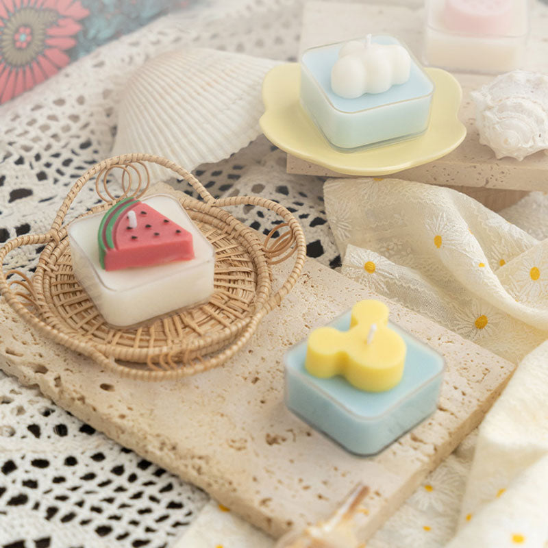 Scented Tea Light Candles | Gift Set | Elegant Square Tealight Gift Box