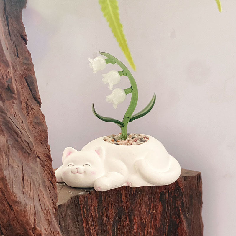 Mini Colorful Glass Plant Set | Versatile Colorful Glass Mini Plant | Gifts Set