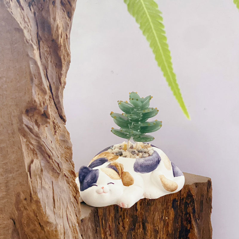 Mini Colorful Glass Plant Set | Versatile Colorful Glass Mini Plant | Gifts Set