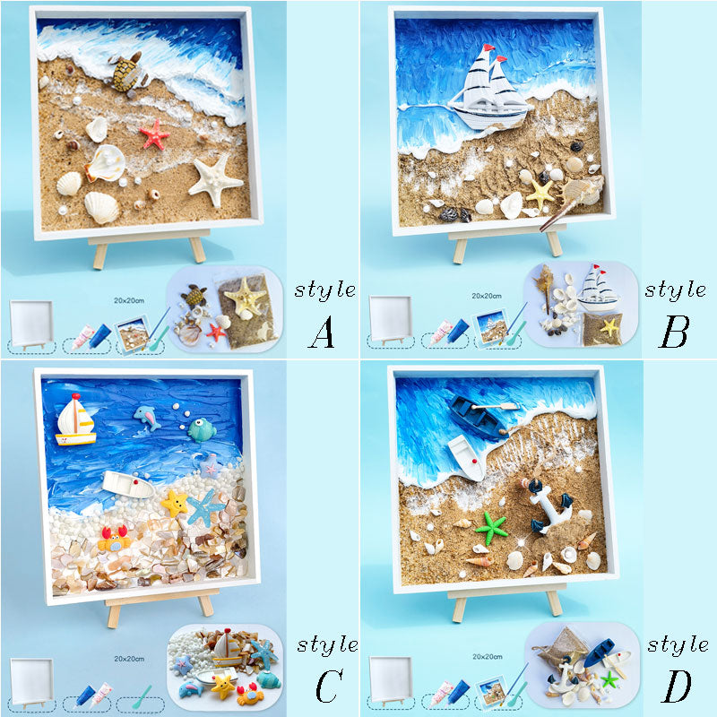 Coastal theme Mosaic Art DIY Kit Mosaic Tray Fun crafting activity
