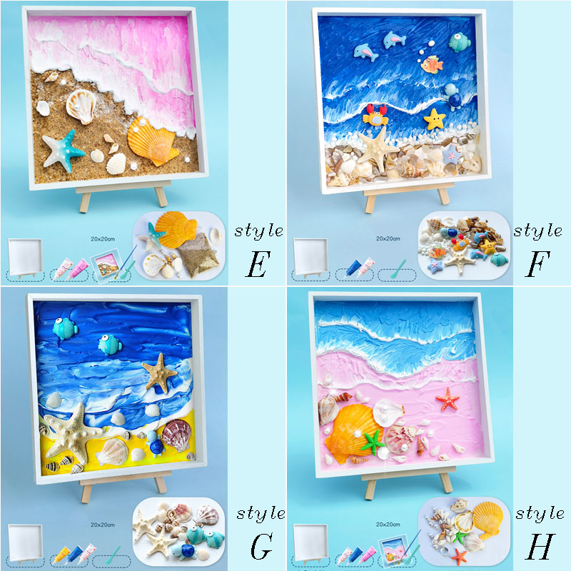 Coastal theme Mosaic Art DIY Kit Mosaic Tray Fun crafting activity