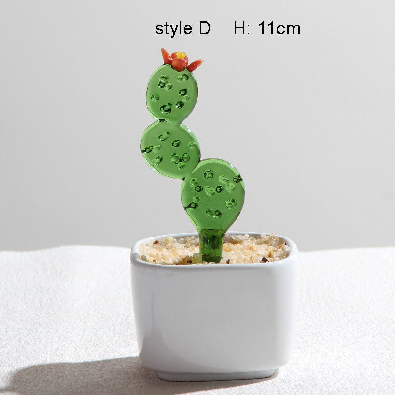 Mini Colorful Glass Plant Set | Versatile Colorful Glass Mini Plant | Gifts Set
