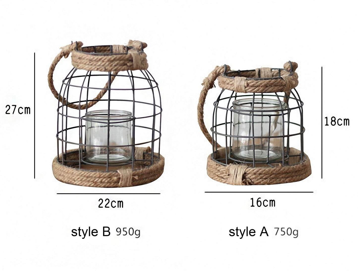 Handwoven Straw Lantern - Boho Home Decor or Outdoor Lighting