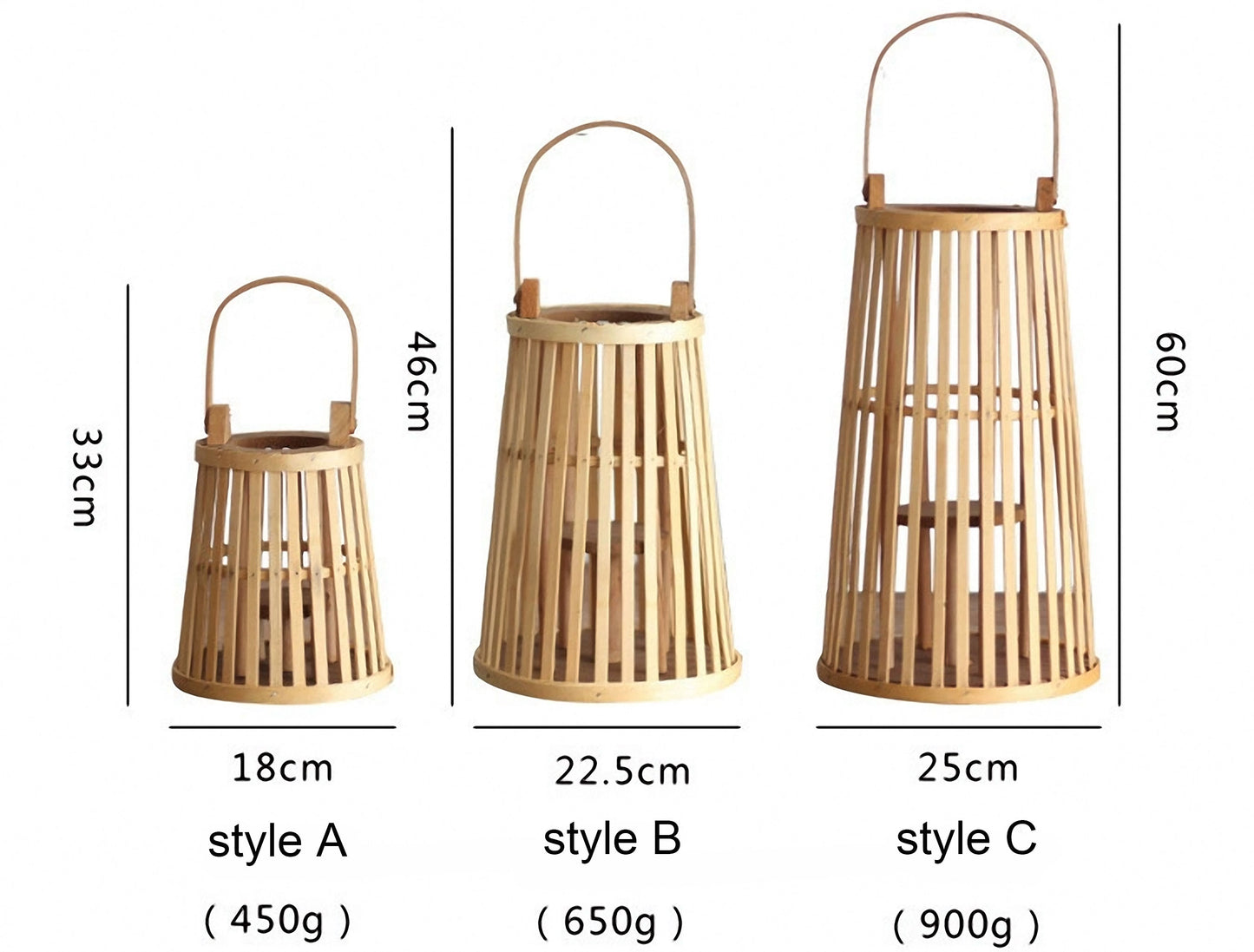 Handwoven Straw Lantern - Boho Home Decor or Outdoor Lighting