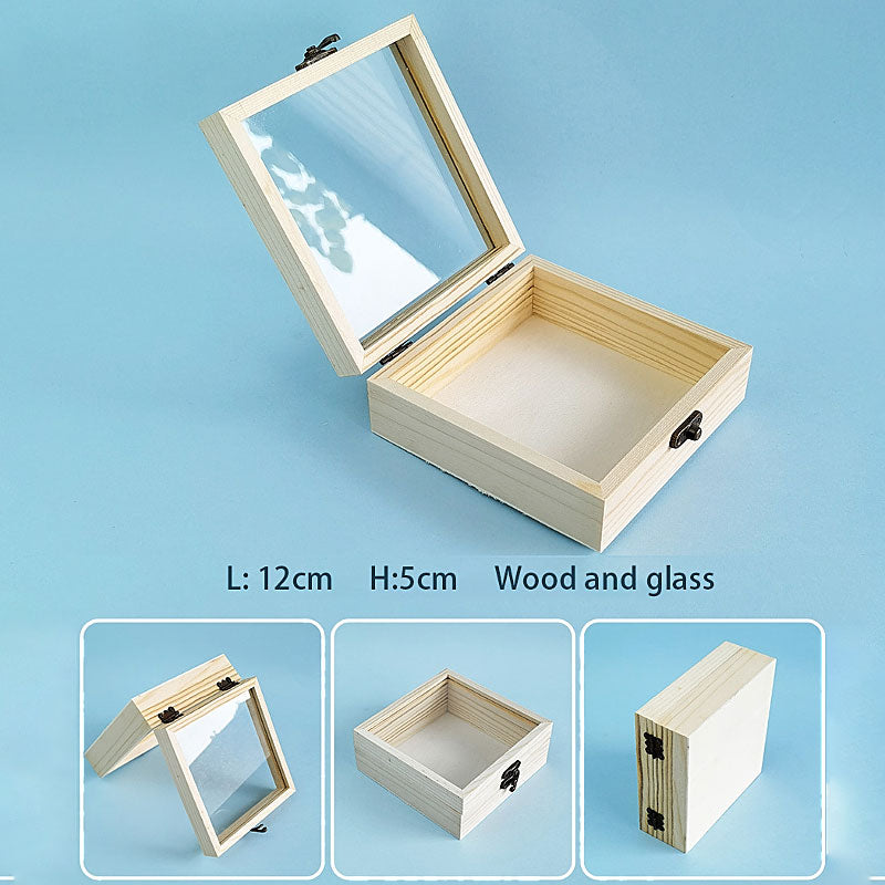 Colorful Mosaic Wooden Storage Box - Children's DIY Craft Kit