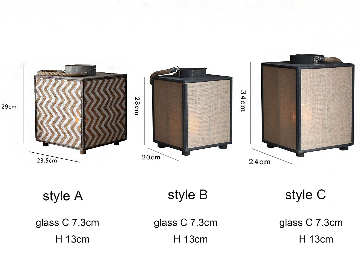 Handwoven Straw Lantern - Boho Home Decor or Outdoor Lighting