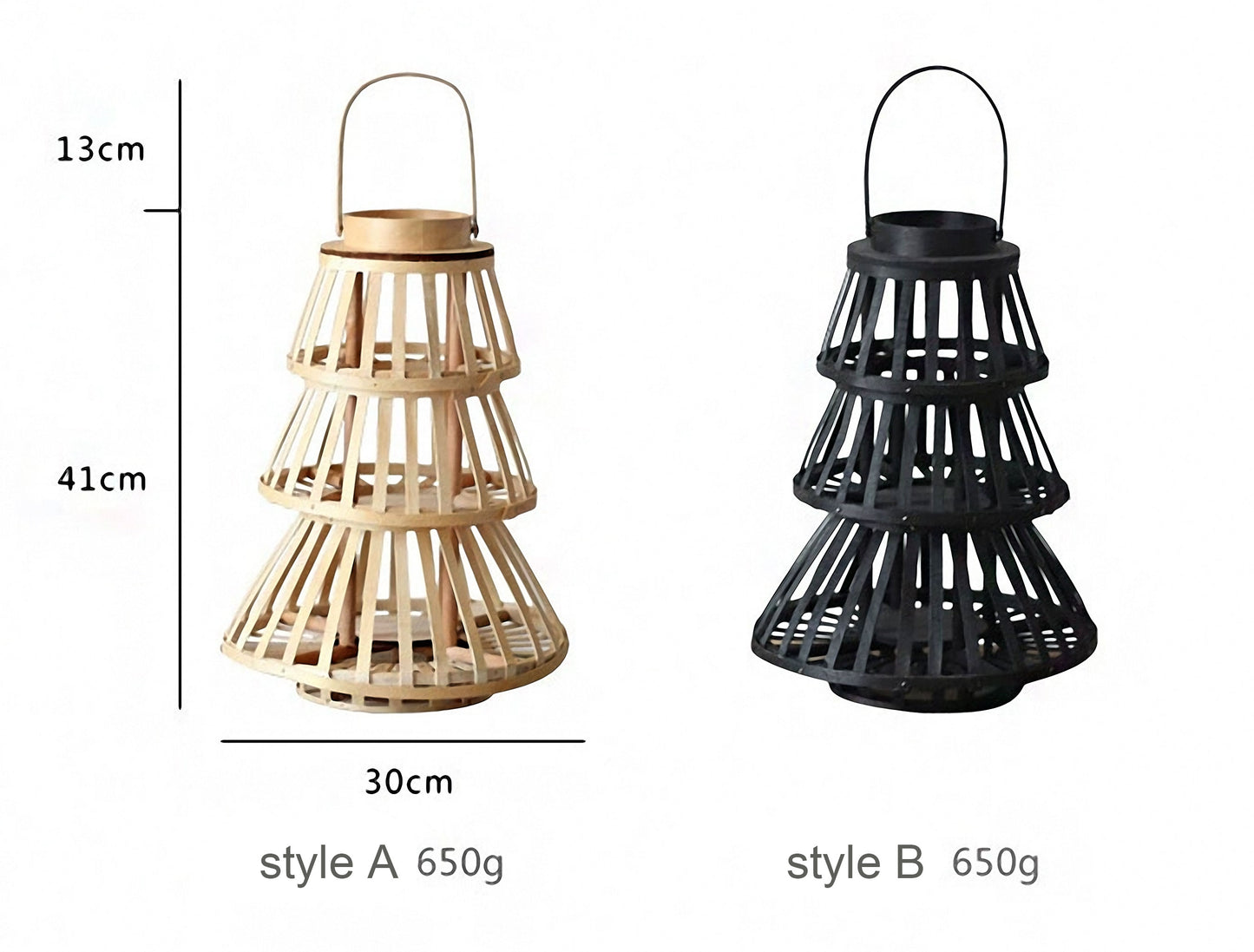 Handwoven Straw Lantern - Boho Home Decor or Outdoor Lighting