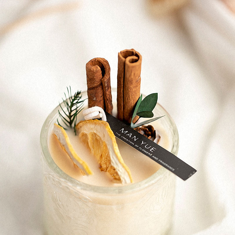 DIY Lemon Cinnamon Pillar Wax Material Kit - Festive Handmade Activity Scented Wax Crafting Set