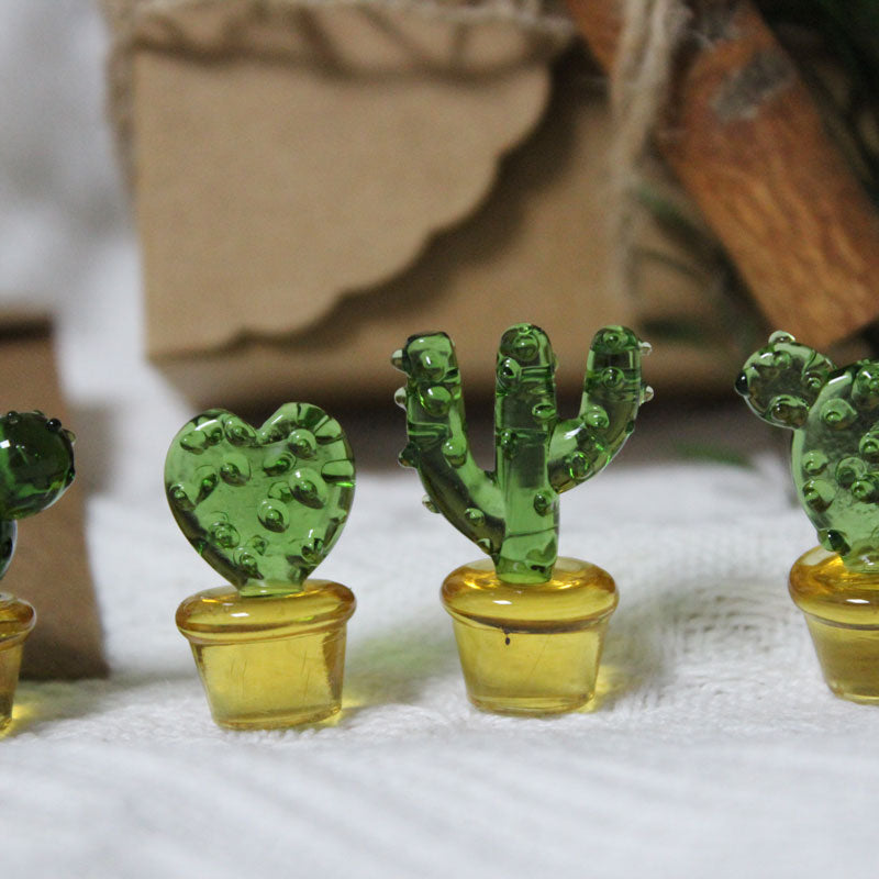 Mini Colorful Glass Plant Set | Versatile Colorful Glass Mini Plant | Gifts Set