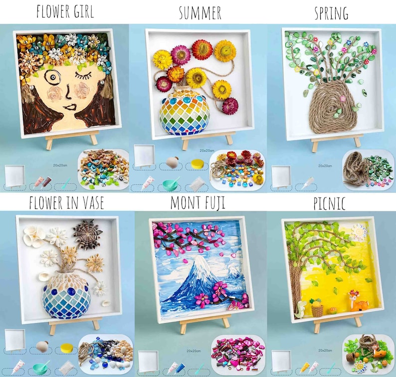 DIY Mosaic Tray Kit Mosaic Art Christmas gifts