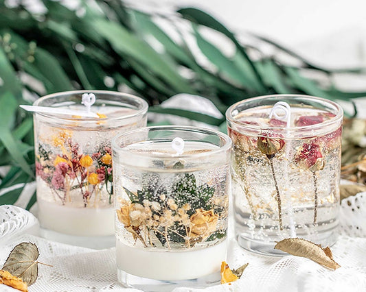 DIY Scented Botanical Jelly Candle DIY Candle Kit House warming gift