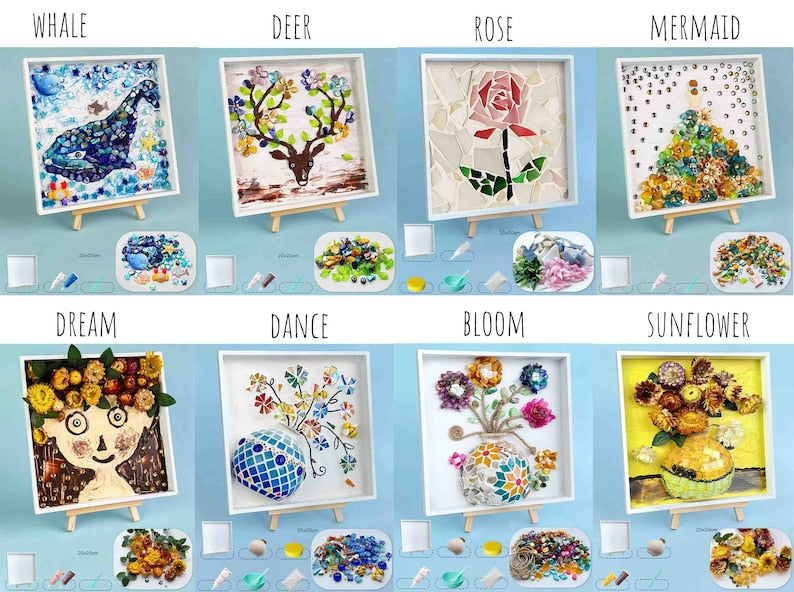 Mosaic Art DIY Kit Mosaic Tray Fun crafting activity