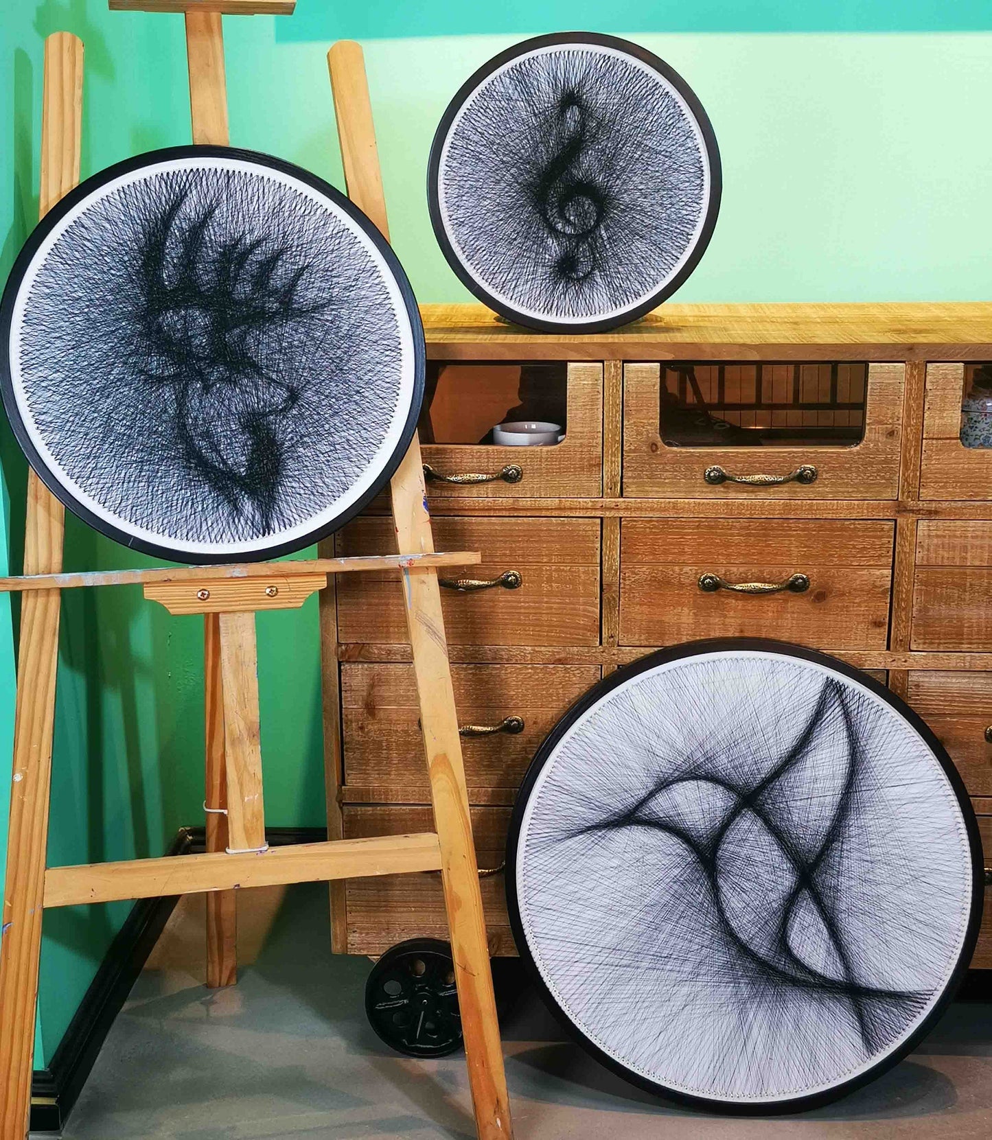 Anatomical Brain Algorithmic String Art DIY Wall Decor Anatomy Illustration Psychiatrist Gift Psychologist Gift