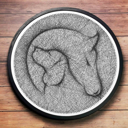 Dog and Horse String Art DIY Home Decor Farmhouse Wall Art Gift for Dog and Horse Lovers
