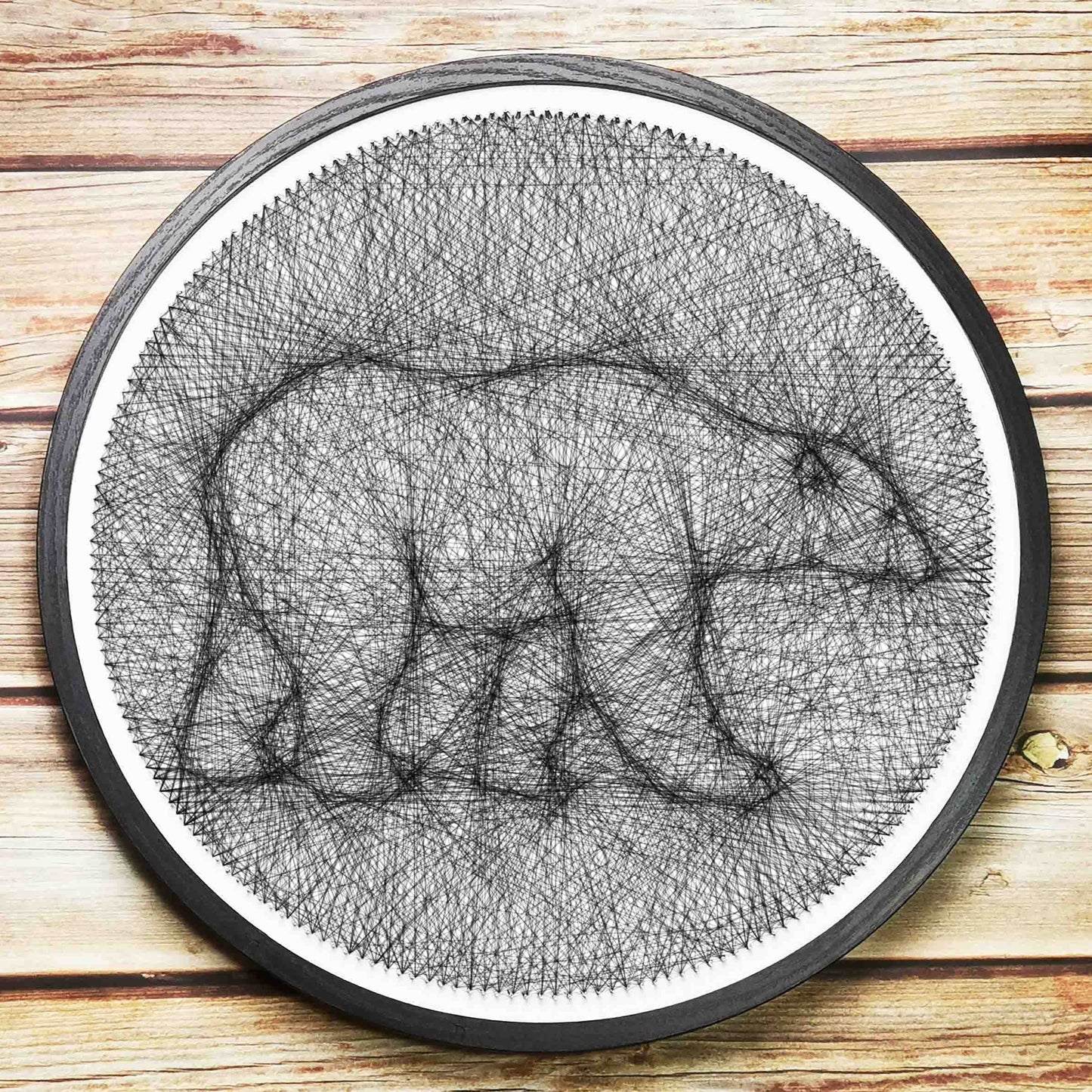 Bear String Art DIY Wall Decor Polar Bear Art Gift for Bear Lovers