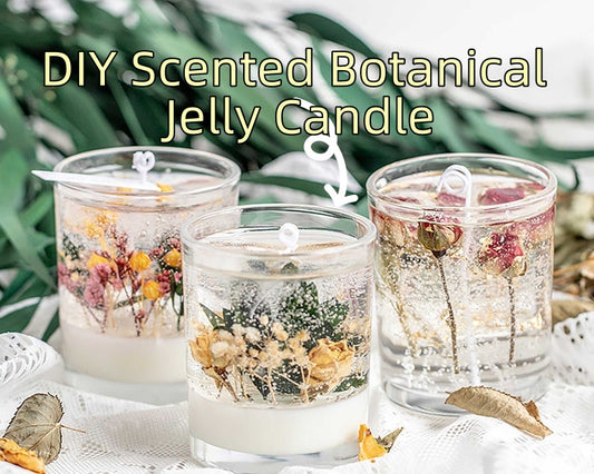 DIY Scented Botanical Jelly Candle DIY Candle Kit House warming gift