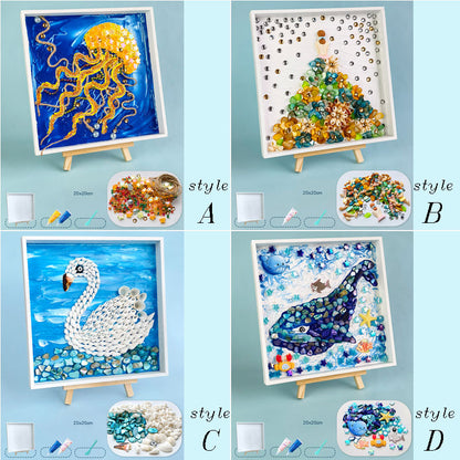 Human or animal Mosaic Art DIY Kit Mosaic Tray Fun crafting activity