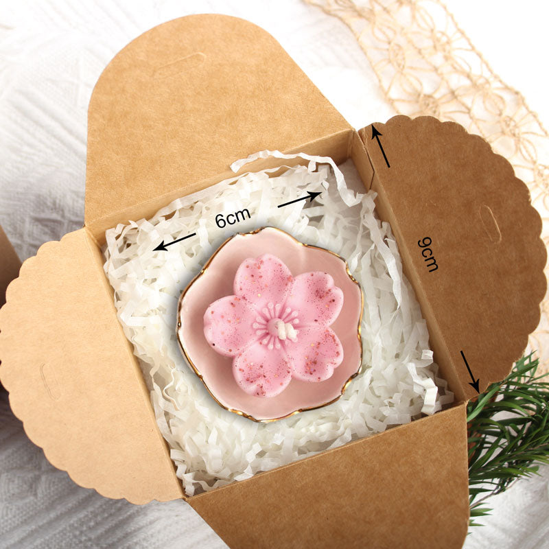 Handmade Candle | Gift set |"Cherry Blossom Love" Natural Soy Wax Aromatherapy Candle Set
