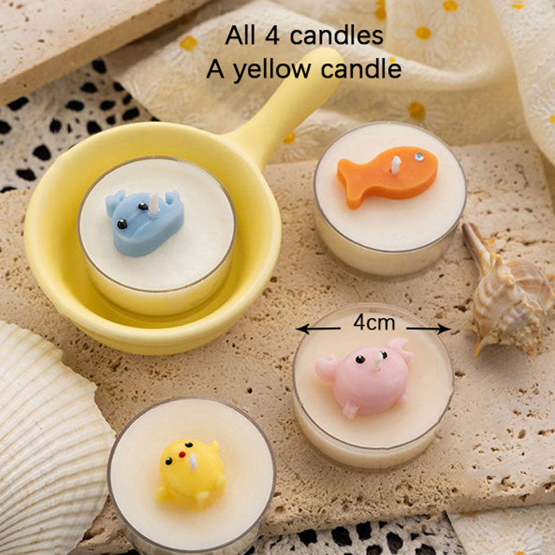 Handmade Soy Wax Melts | Natural Soy Candle Gift Set | Cute Round Tealight Gift Box