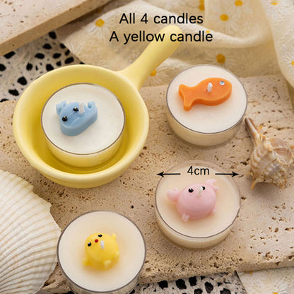 Handmade Soy Wax Melts | Natural Soy Candle Gift Set | Cute Round Tealight Gift Box