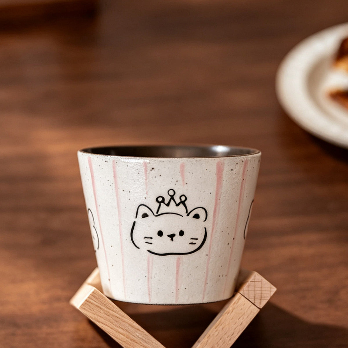 Jingdezhen Hand-painted Cute Animal Ceramic Coffee Mug Set, 10oz Handmade, gallery view 9