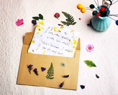 DIY Plantable greeting cards kit Seed paper making Grow Your Card Kits Seed Paper Invitation Card