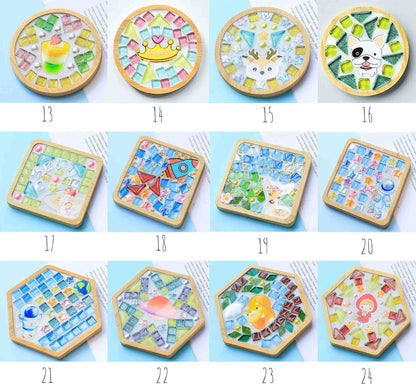 Mosaic coaster DIY kit Fun craft for kids