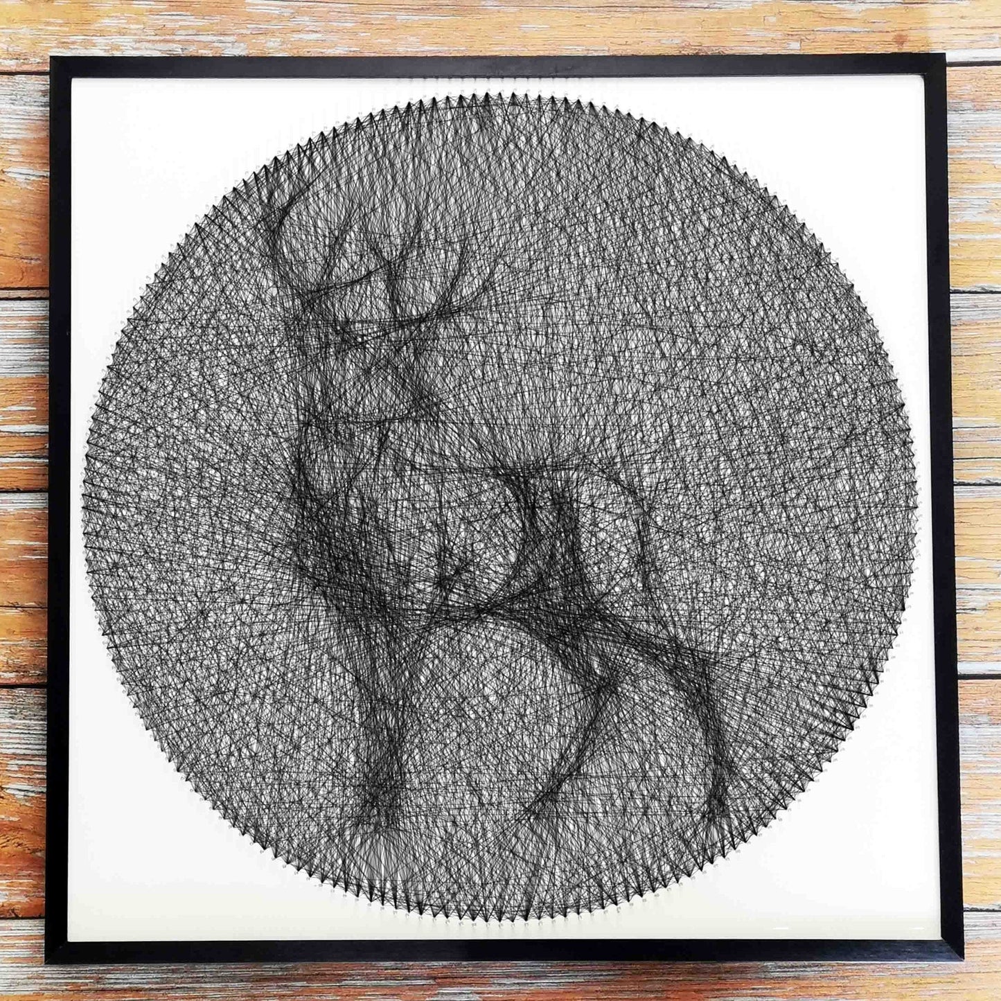 Deer String Art DIY Wall Decor One line Thread Painting By Numbers Christmas Gifts