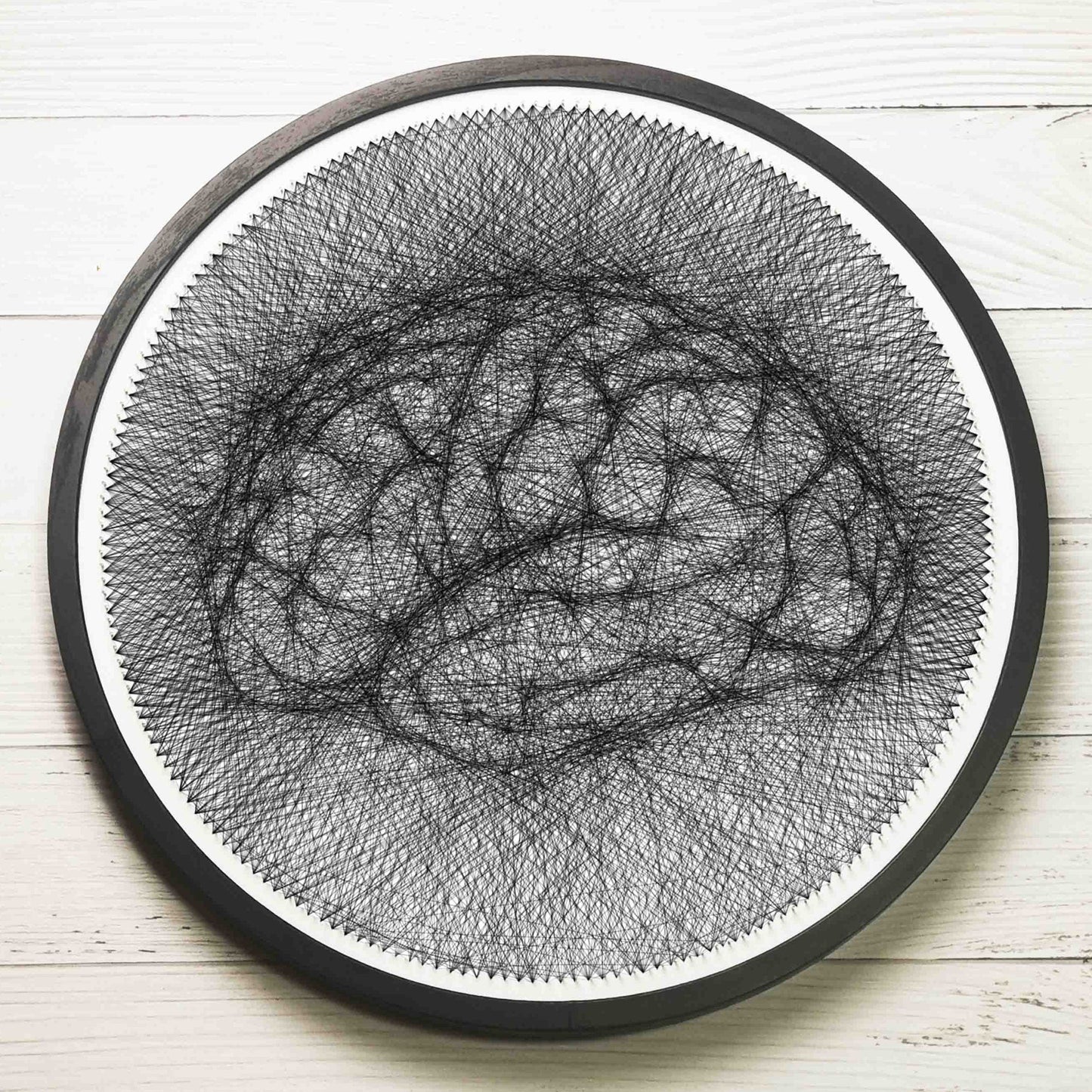 Anatomical Brain Algorithmic String Art DIY Wall Decor Anatomy Illustration Psychiatrist Gift Psychologist Gift