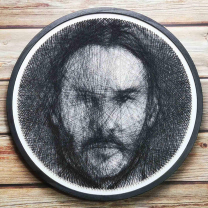 Custom Thread Portrait Personalized Photo String Art DIY Wall Hanging Unique Gift for Boyfriend
